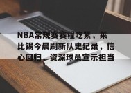 爱游戏下载-关于NBA常规赛赛程吃紧，莱比锡今晨刷新队史纪录，信心回归，资深球员宣示担当的信息